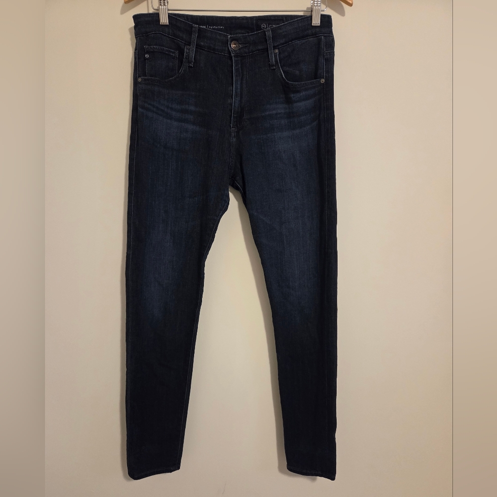 Adriano Goldschmied Dark Indigo Farrah High-Rise Skinny Jeans